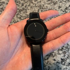 MOVADO BOLD ALL BLACK WATCH